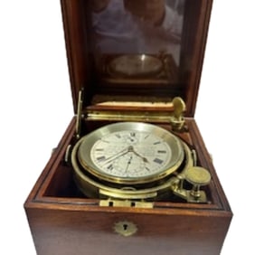 A. JOHANNSEN AND CO. 2 DAY MARINE CHRONOMETER, CIRCA 1915