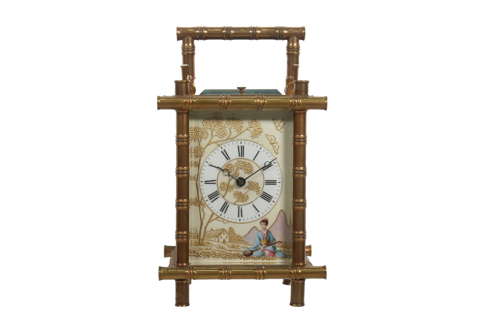 CHINOISERIE GILT BRASS REPEAT CARRIAGE CLOCK, WEBSTER, QUEEN VICTORIA STREET (1 of 7)