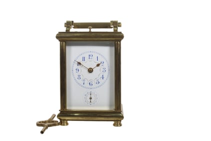 5 MINUTE REPEATER BRASS CARRAIAGE CLOCK WITH ALARM