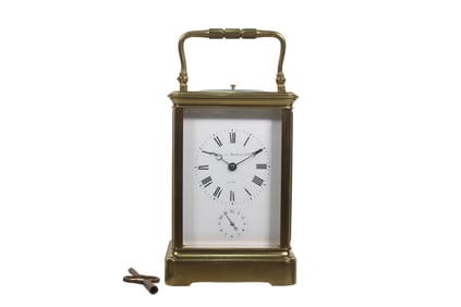 BIGELOW KENNARD AND CO. FRENCH REPEATER CARRIAGE CLOCK, CIRCA 1910