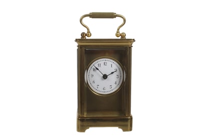 VERMONT CLOCK COMPANY CARRIAGE CLOCK, CIRCA 1899
