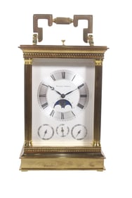 MATTHEW NORMAN CALENDAR MOONPHASE REPEATER ALARM CLOCK, CIRCA 1995
