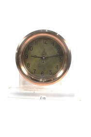 E. HOWARD AND CO. 10 INCH BOILER ROOM MARINE CLOCK, CIRCA 1910
