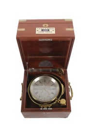 T. S. AND J. D. NEGUS TWO DAY MARINE CHRONOMETER, CIRCA 1895