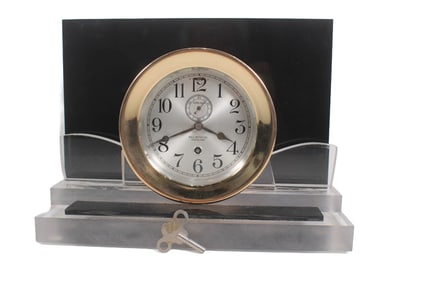 CHELSEA FOR BALL WATCH CO. MARINE CLOCK, CIRCA 1917