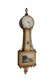 WALTHAM MINIATURE BANJO CLOCK, CIRCA 1925