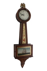 WALTHAM MINIATURE BANJO CLOCK, CIRCA 1918