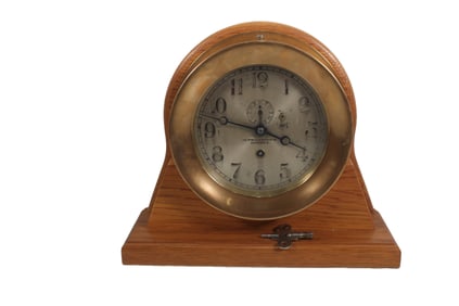 CHELSEA 6-INCH MARINE CLOCK WITH STAND