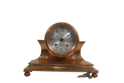 CHELSEA TAMBOUR STYLE NO. 1 SHIPS BELL CLOCK, 1ST HALF 20TH CENTURY