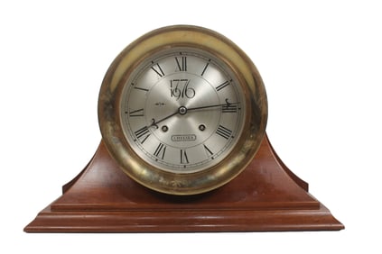 CHELSEA BICENTENNIAL SHIPS BELL CLOCK, CIRCA 1976