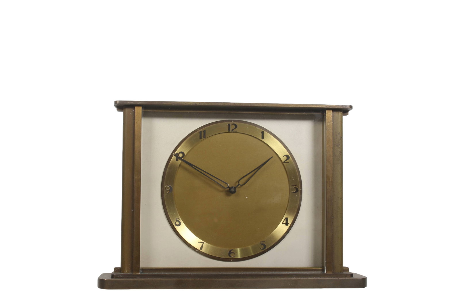 ART DECO BRONZE TABLE CLOCK, CIRCA 1940 (1 of 6)