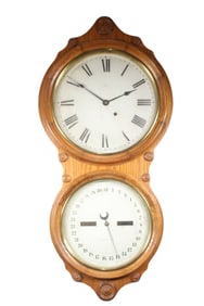 SETH THOMAS OFFICE CALENDAR NO. 6 WALL CLOCK, CIRCA 1890