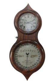 SETH THOMAS OFFICE CALENDAR CLOCK NO. 3 PEANUT, CIRCA 1870