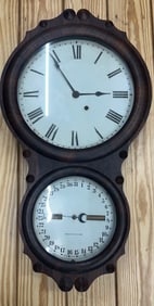 SETH THOMAS OFFICE CALENDAR NO. 4 WALL CLOCK, CIRCA 1880