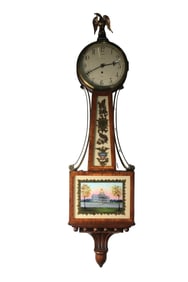 WALTHAM FOR S.A. MACQUEEN BANJO CLOCK, MID 20TH CENTURY