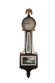 WARREN TELECHRON ELECTRIC BANJO CLOCK, CIRCA 1935