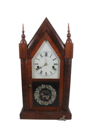 ANSONIA GOTHIC STEEPLE CLOCK, CIRCA 1873