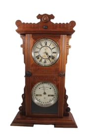 WATERBURY NO. 44 CALENDAR CLOCK, CIRCA 1891