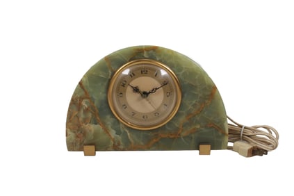 WHITEHALL - HAMMOND SYNCHRONOUS ONXY CLOCK, CIRCA 1940