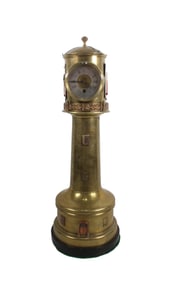 FRENCH INDUSTRIAL LIGHTHOUSE AUTOMATON CLOCK, CIRCA 1900