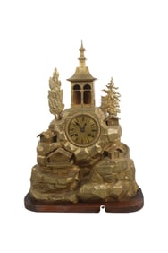 FRENCH GILT BRONZE TABLE CLOCK