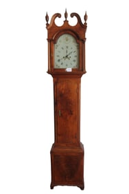 ISAAC BROKAW BRIDGE TOWN, NEW JERSEY LONG CASE CLOCK, CIRCA 1794