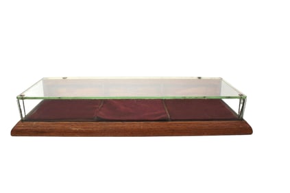 ANTIQUE GLASS DISPLAY CASE