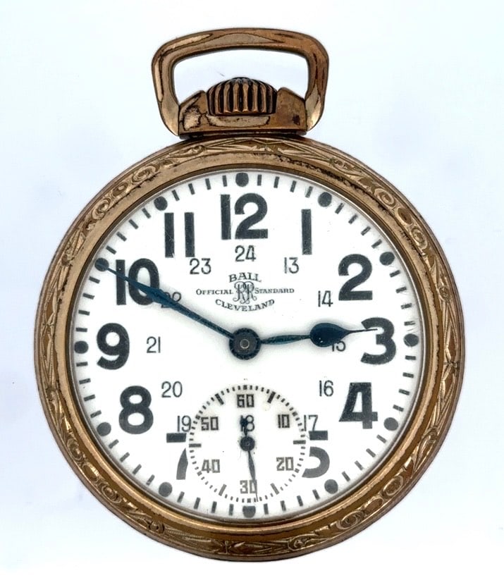 SWISS BALL OFFICIAL STANDARD 21 JEWEL FOR CANADIAN RAILROAD POCKET WATCH (1 of 5)