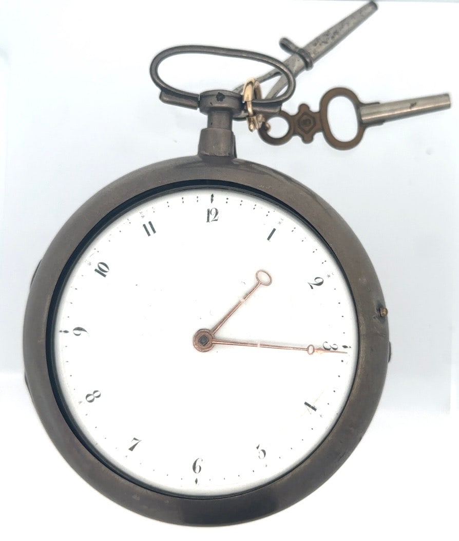 Leland Crosthwaite and Tomkin Silver Pair Case Verge Fusee Pocket Watch, Circa 1794 (1 of 8)