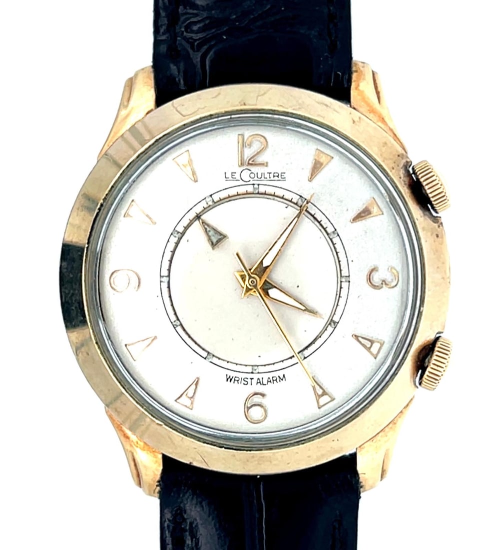 LECOULTRE MEMOVOX GOLD FILLED ALARM WRISTWATCH (1 of 3)