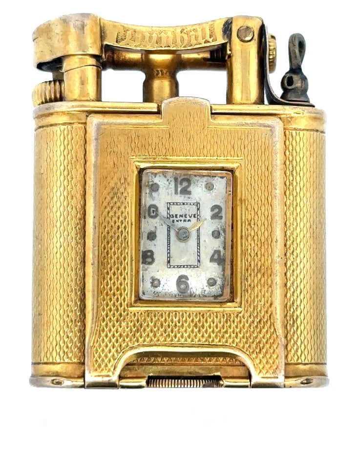 DUNHILL FOR ASPREY AND CO. 9K WATCH LIGHTER (1 of 9)