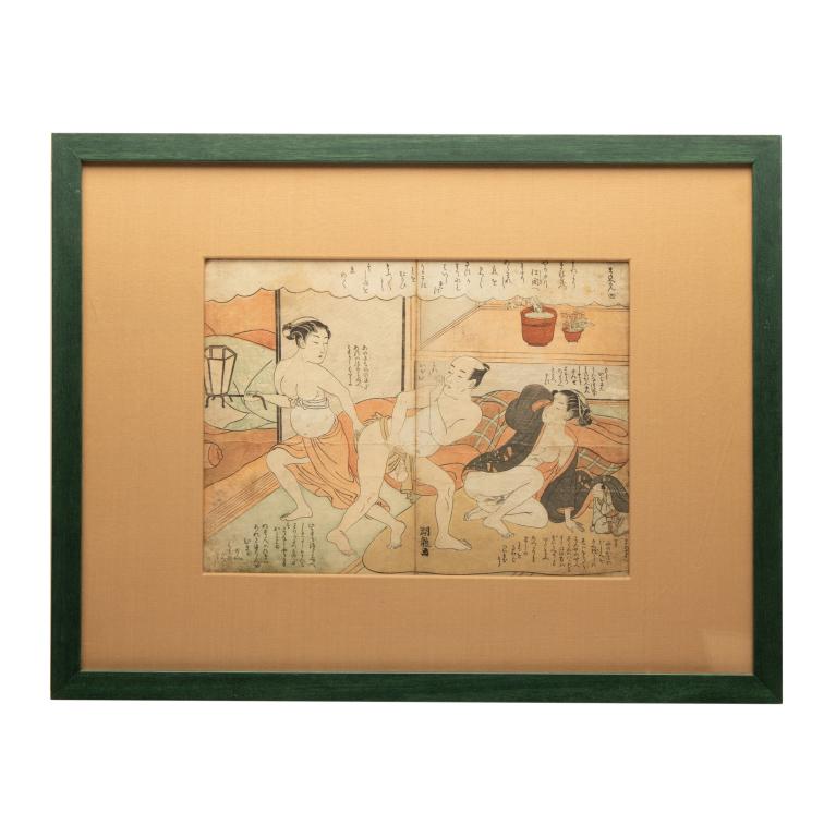 ISODA KORYUSAI (1735-1790)JAPANESE WOODBLOCK PRINT (1 of 10)