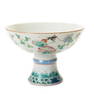 CHINESE FAMILLE ROSE STEM DISH, CRICKET