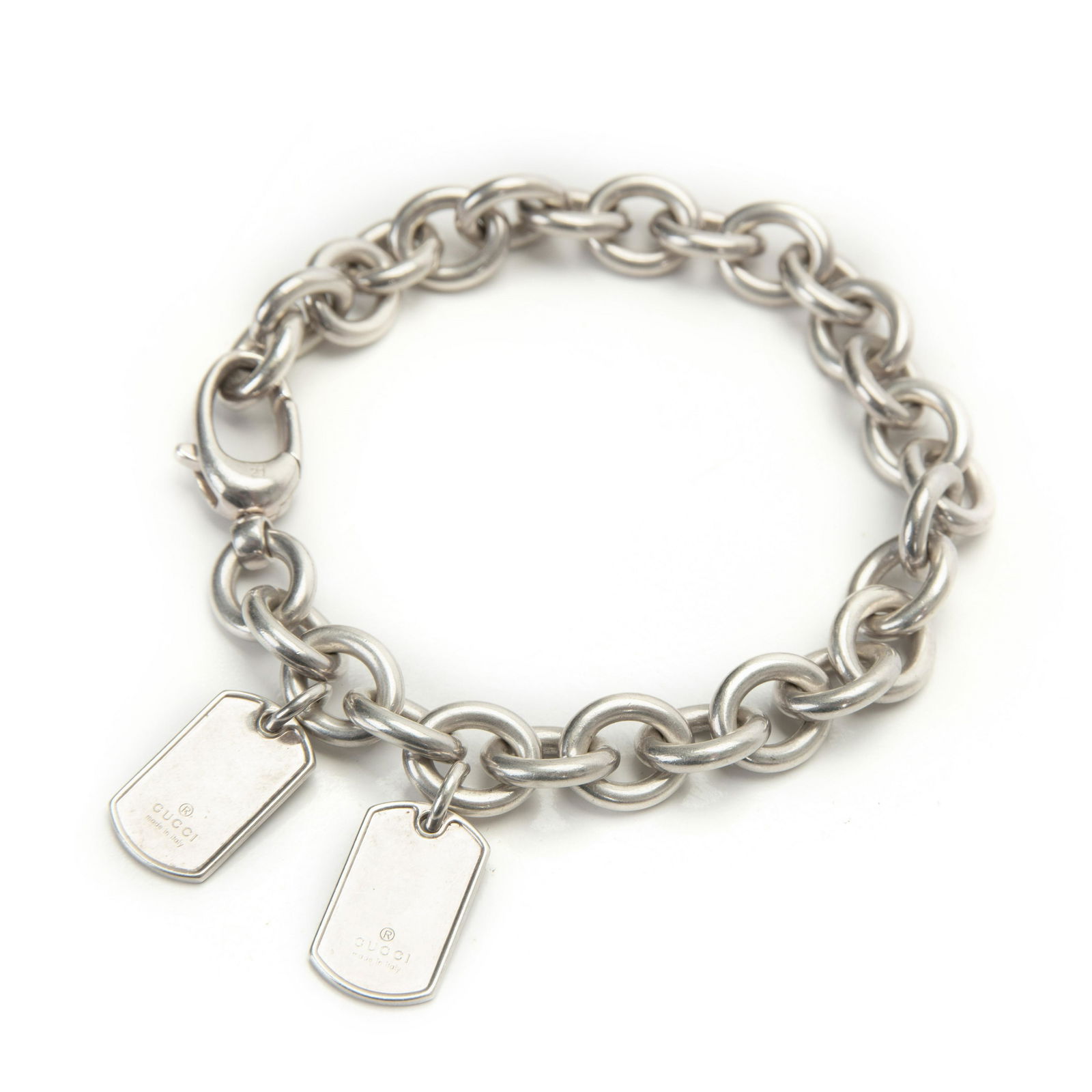 Gucci Men Sterling Bracelet: Gucci Men Sterling Bracelet. 64g