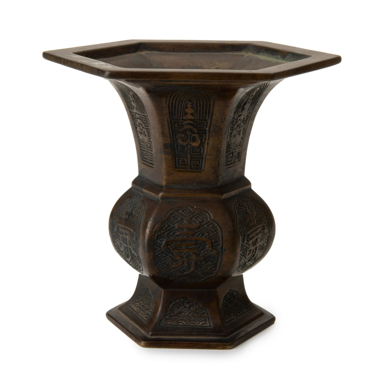 Chinese Bronze Gu Vase (1 of 6)