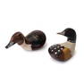 Pair Wood Duck Hand Carved And Painted Golf Club