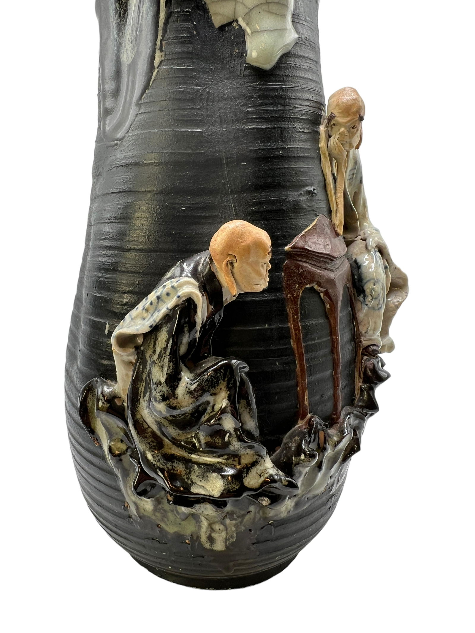 Japanese Sumida Gawa Pottery Vase, Hara Gozan (1 of 11)