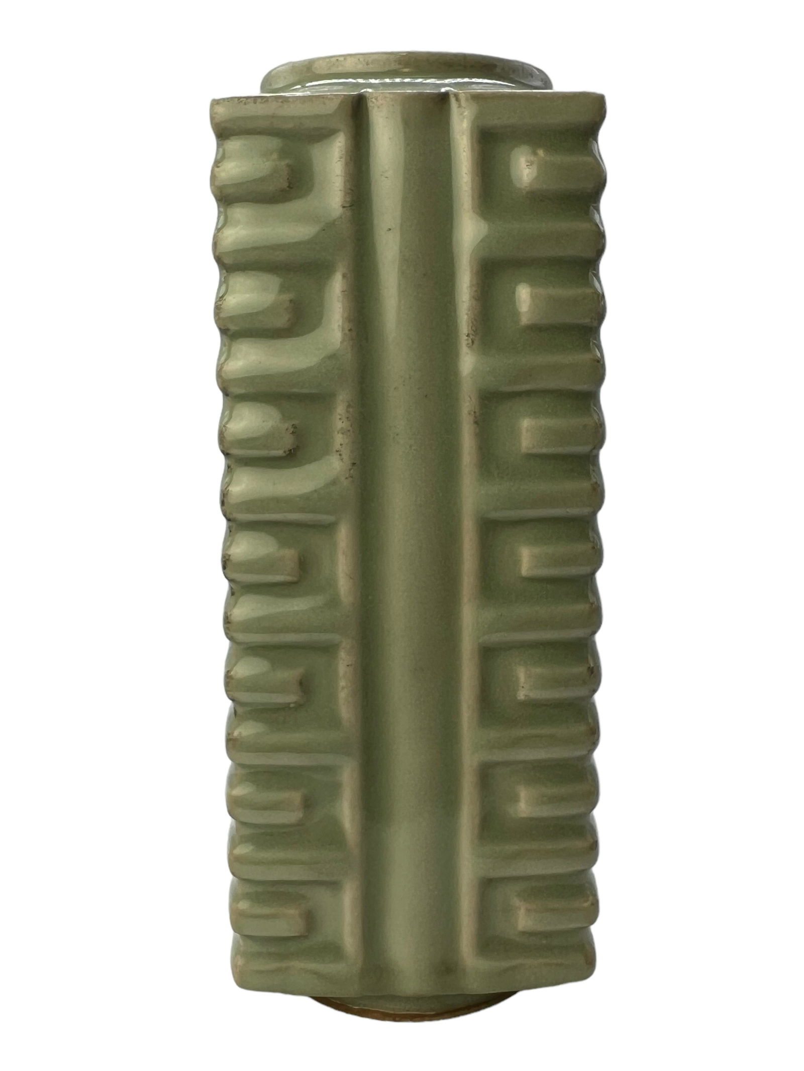 A Celadon Glazed Miniature Cong Vase (1 of 7)