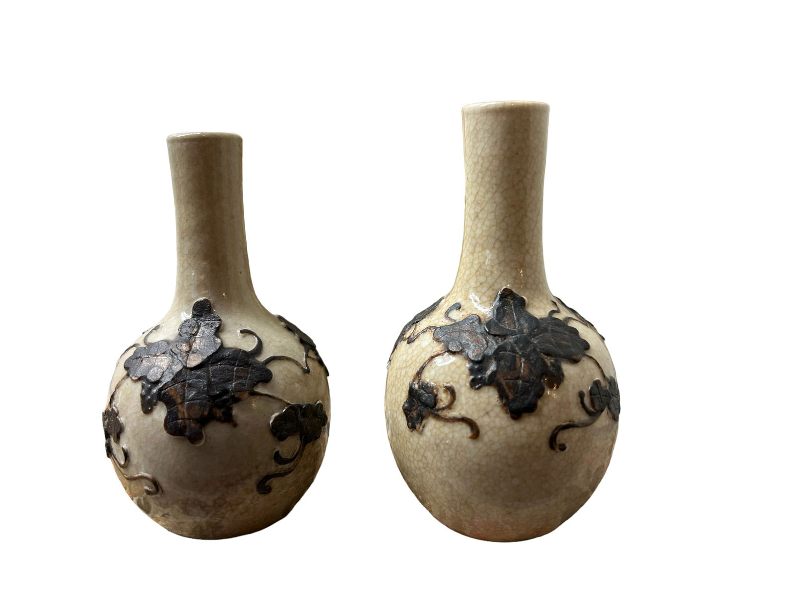 Pair of Chinese Ge-Type Vases (1 of 3)