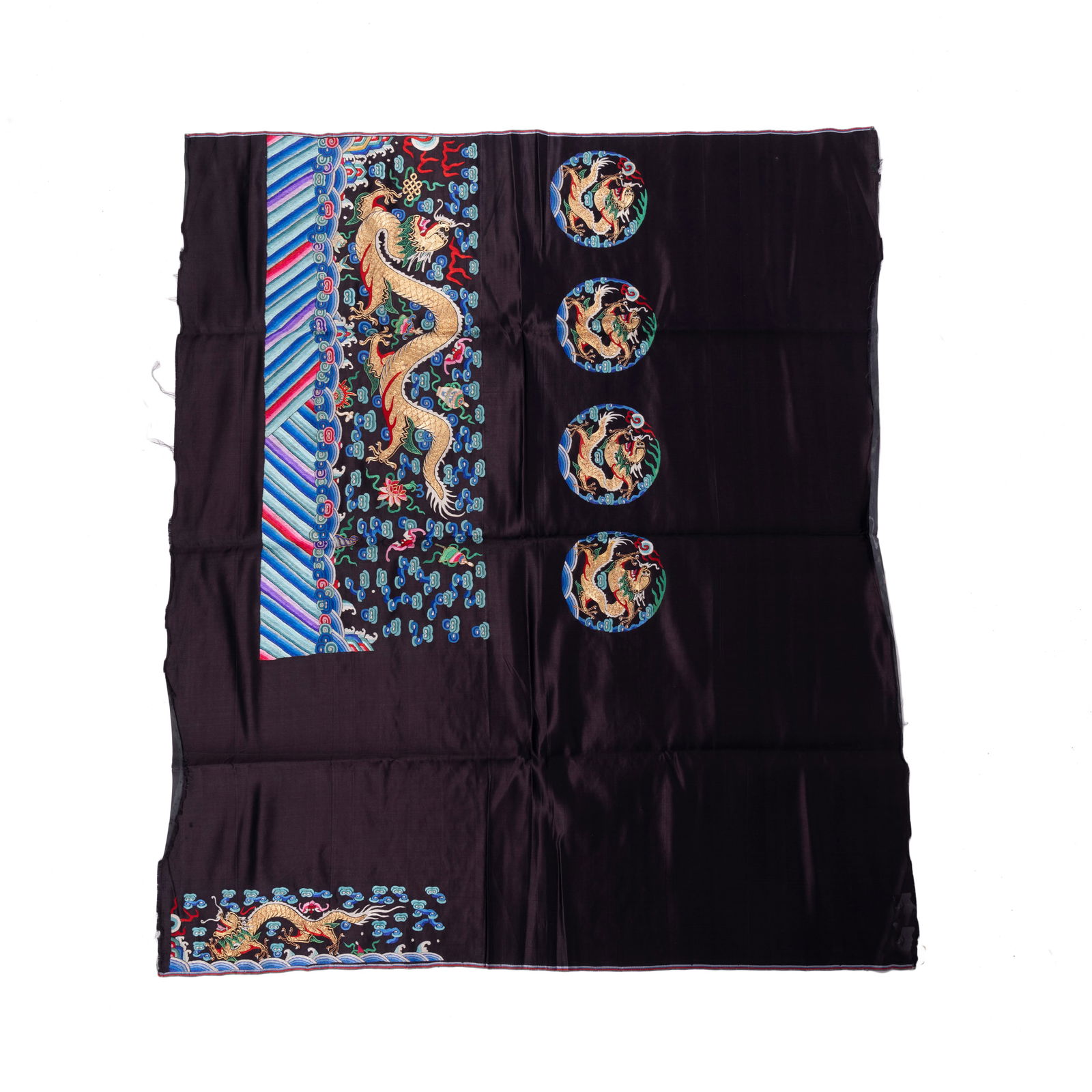 Chinese Black Dragon Silk Embroidery (1 of 9)