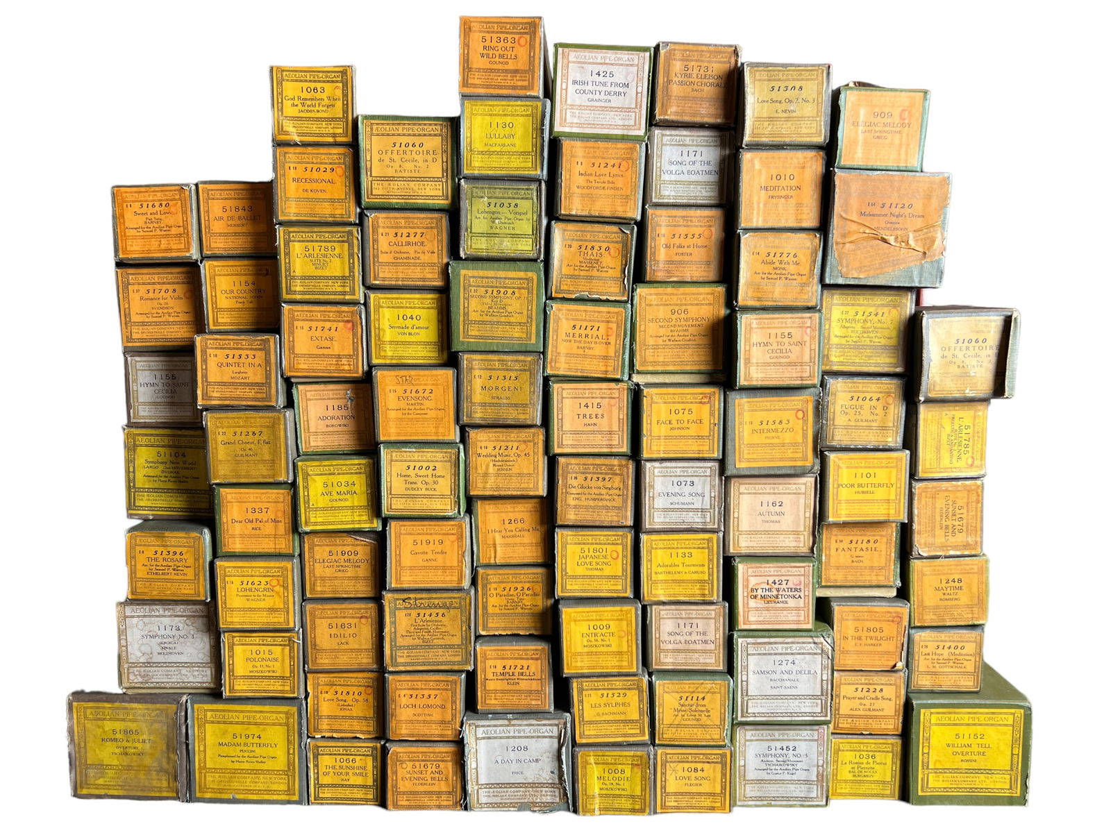 Gounp of 88 Aeolian Organ Rolls by Aeolian Company (1 of 4)