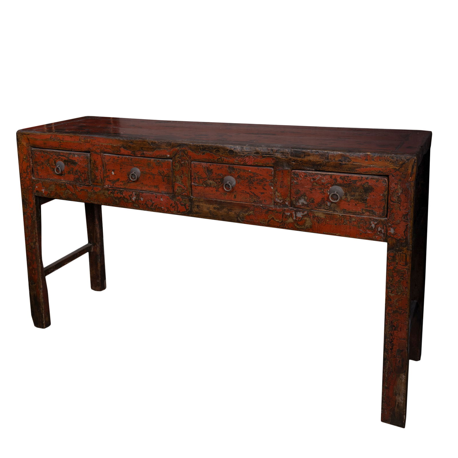 Antique Chinese Console Lacquer Table with Drawers (1 of 10)