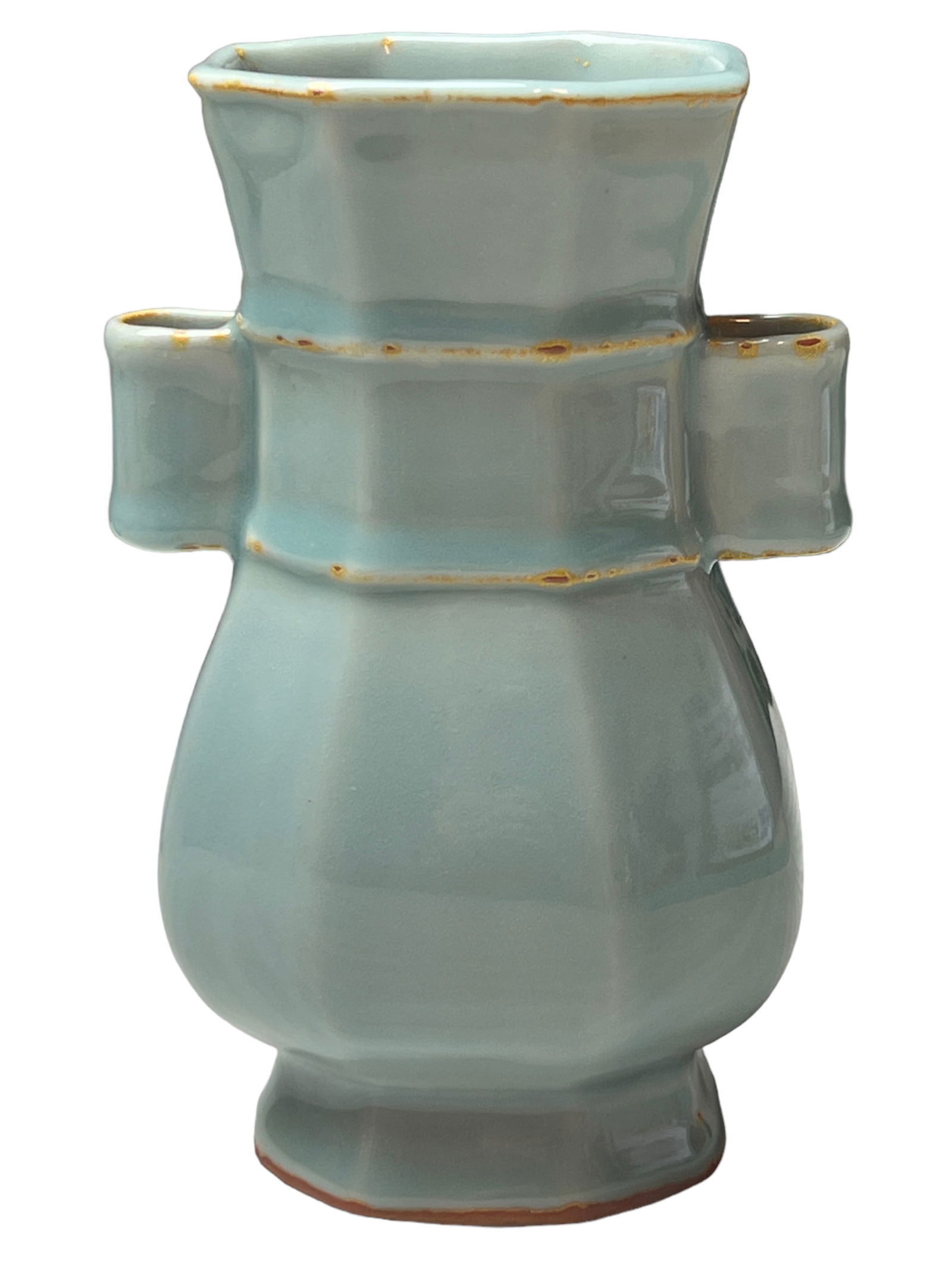 Chinese Ru- Type Pale Celadon Glazed Hu Vase (1 of 8)
