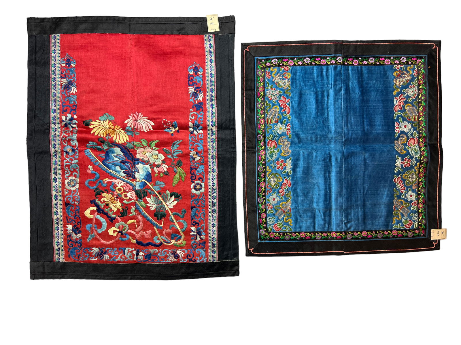 Two Chinese Silk Embroidery Panels (1 of 4)