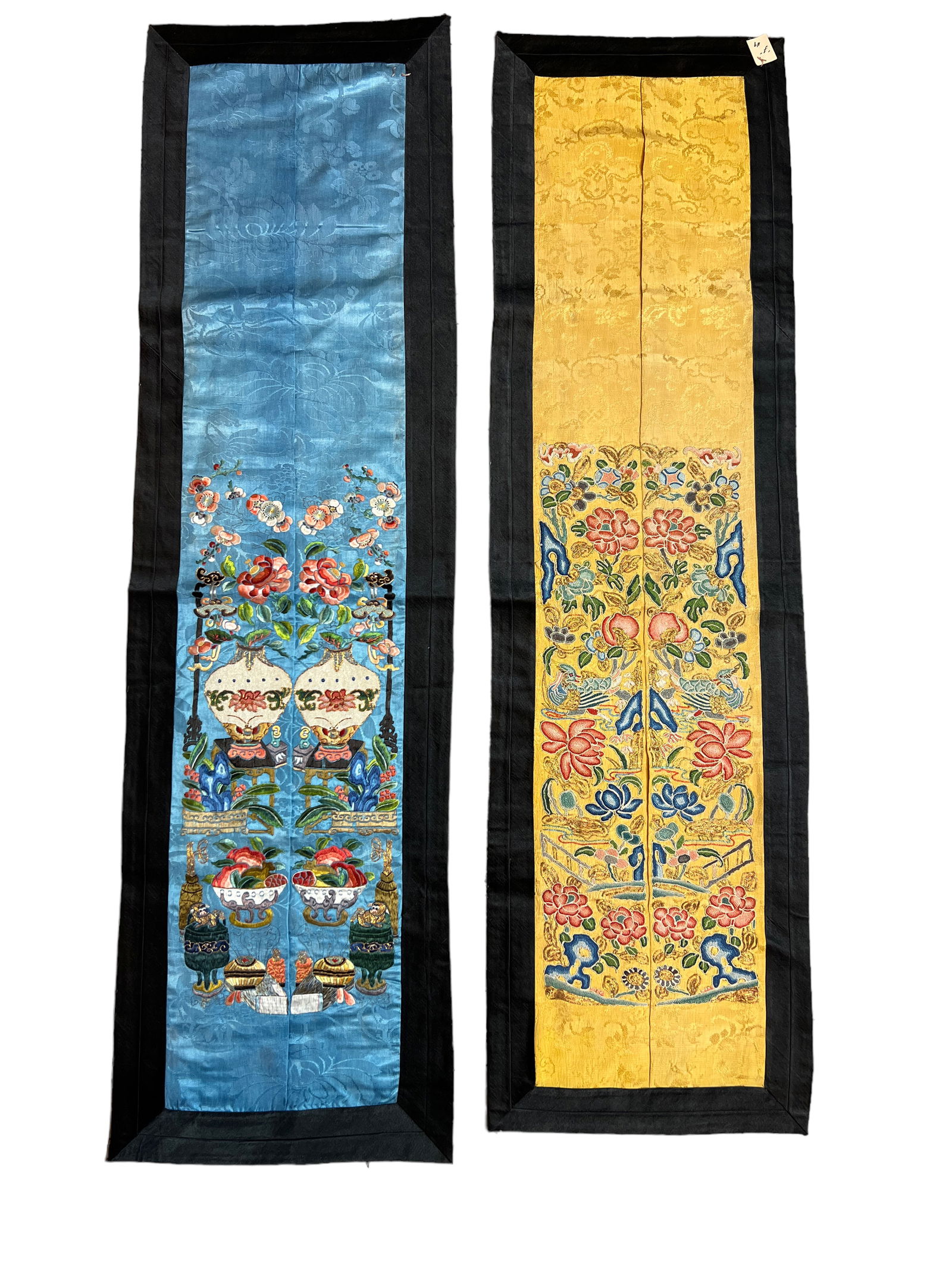 Two Chinese Silk Embroidery Panels (1 of 6)