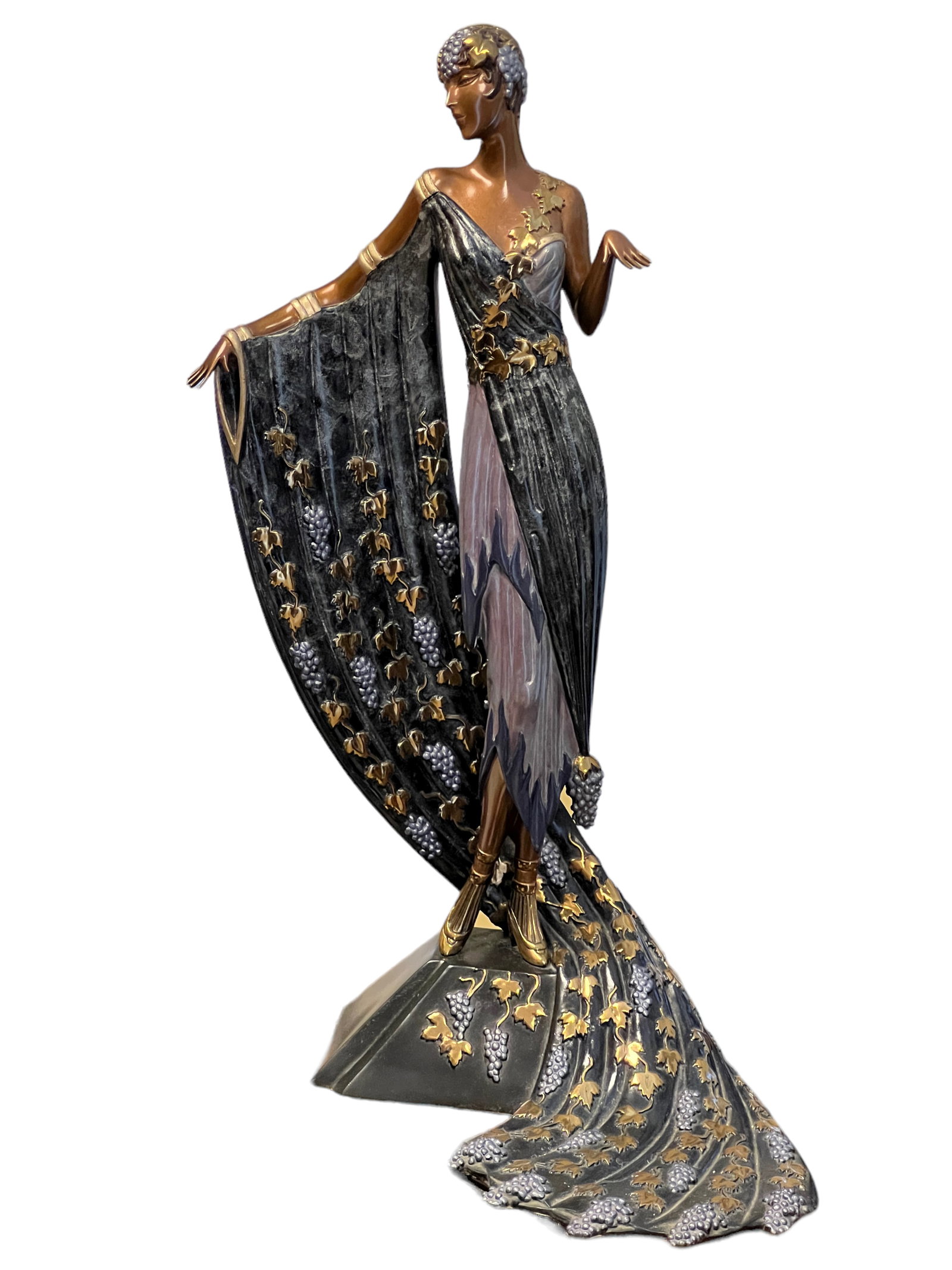 Erte (Romain de Tirtoff)  Bronze L'Amour Du Vin (1 of 3)