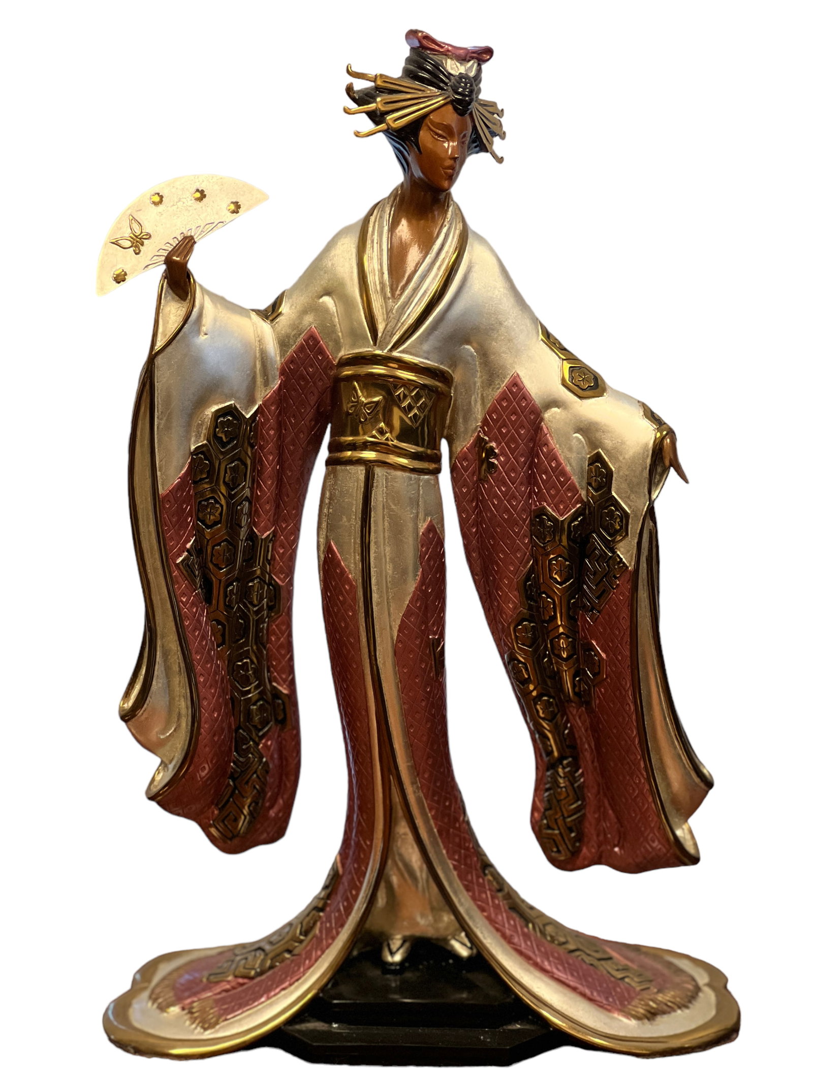 Erte (Romain de Tirtoff)  Bronze, Madame Butterfly (1 of 5)