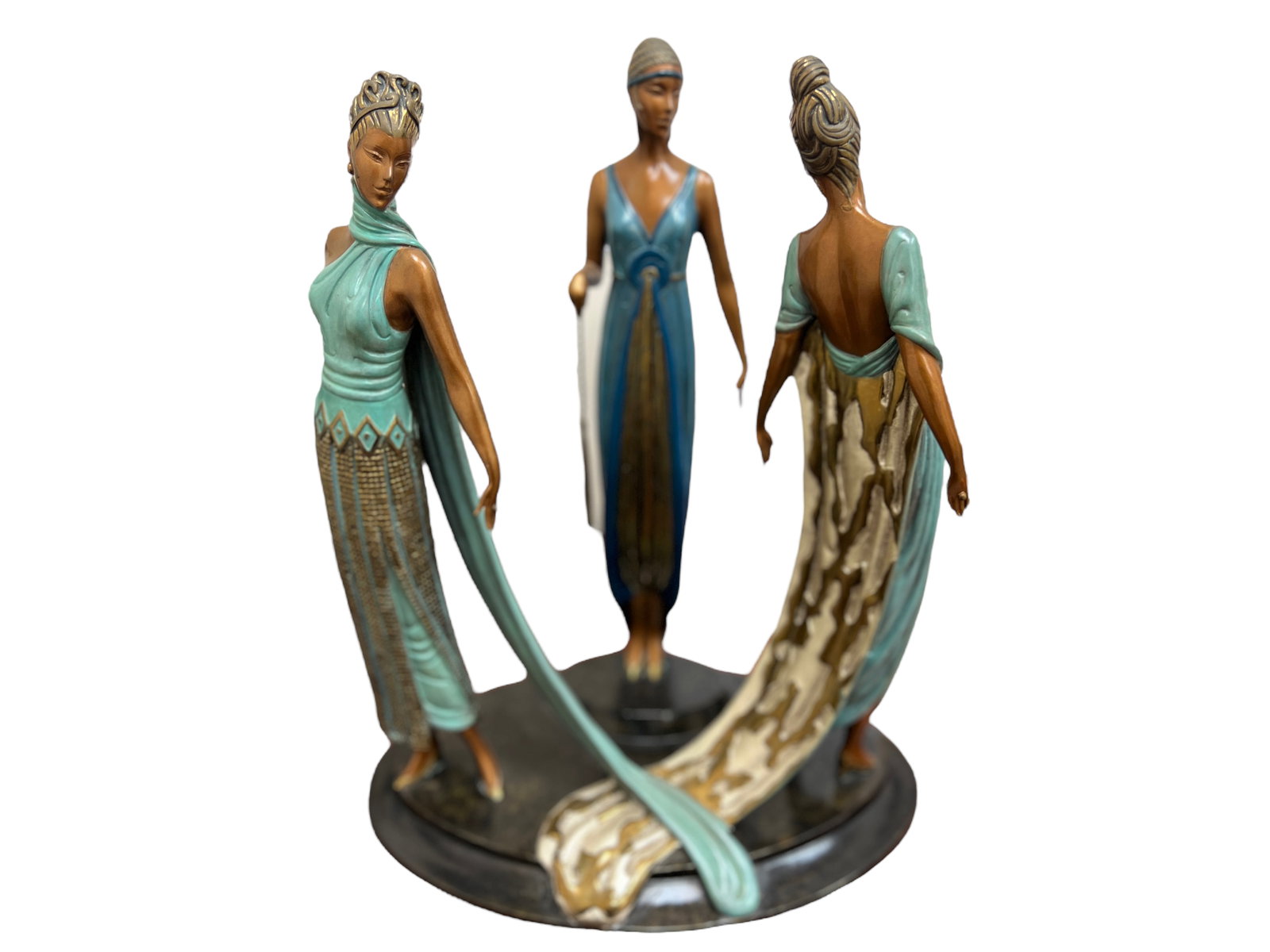 Erte (Romain de Tirtoff)  Bronze, The Three Graces (1 of 4)