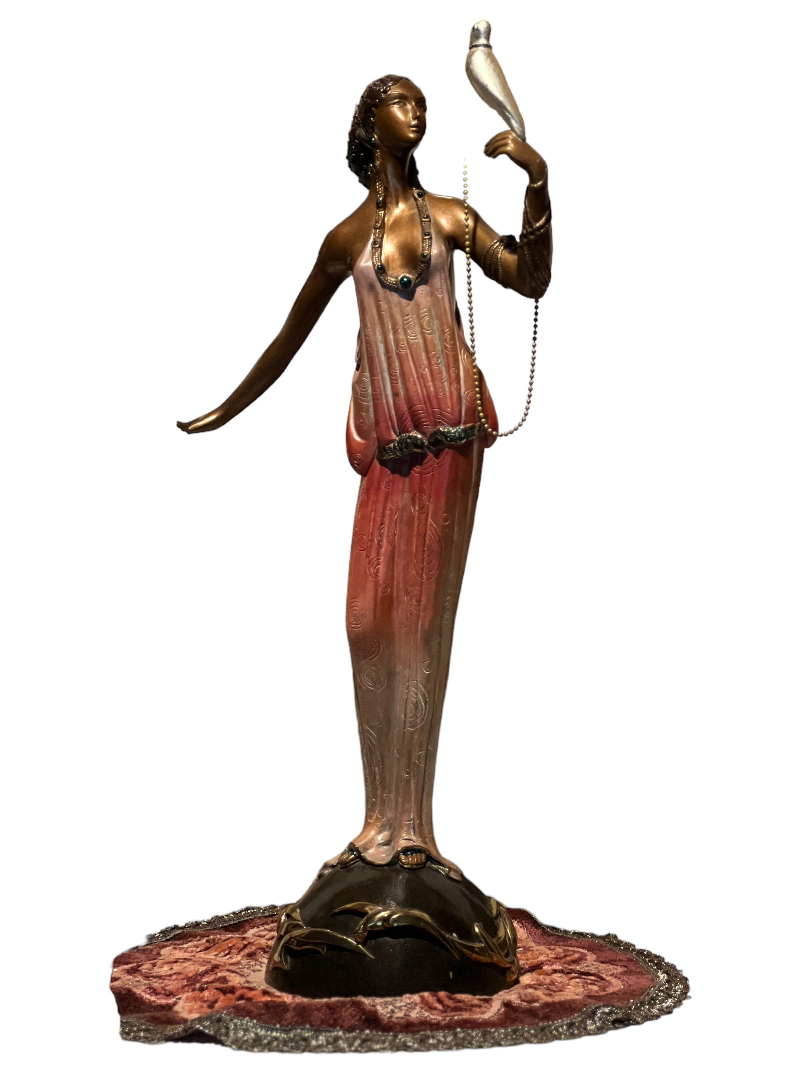 Erte (Romain de Tirtoff) Bronze Erte Love Goddess (1 of 2)
