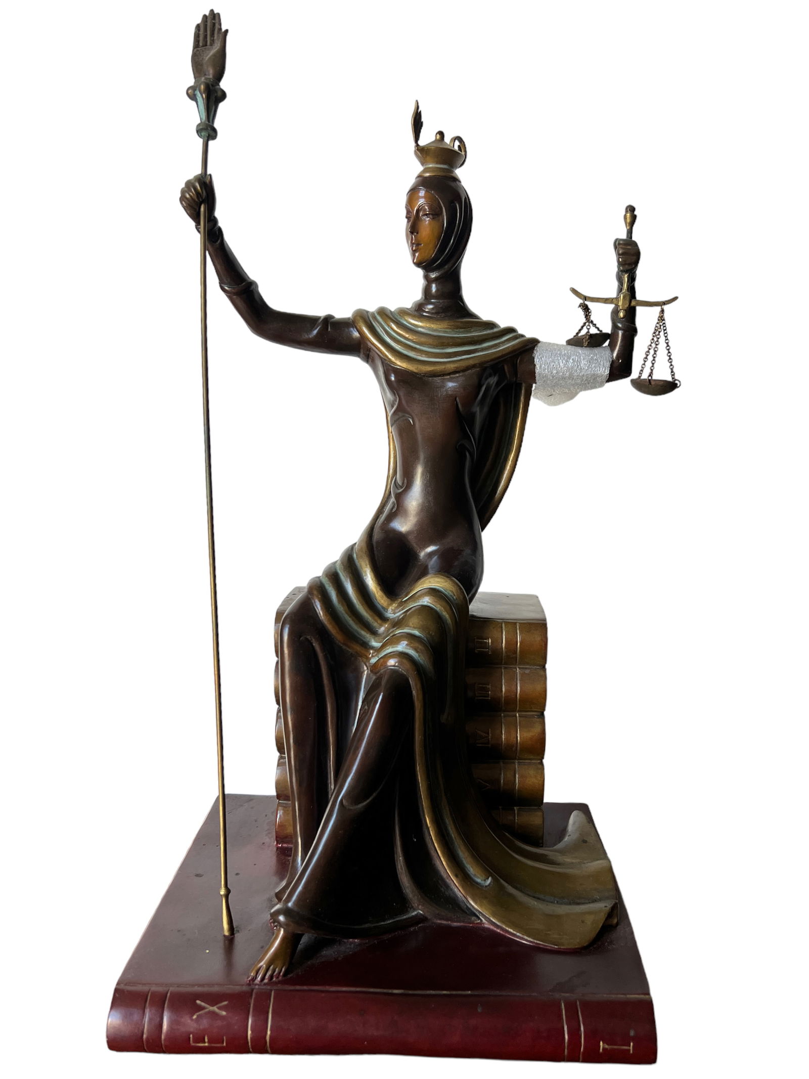 Erte (Romain de Tirtoff) Bronze, LADY JUSTICE (1 of 7)